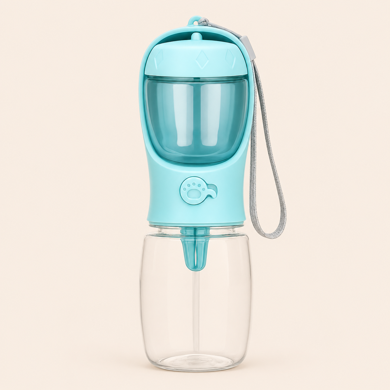 Portable Dog Water Bottle with Food Dispenser – Leak-Proof Travel Bottle for Pets