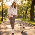 Portable Dog Water Bottle with Food Dispenser – Leak-Proof Travel Bottle for Pets