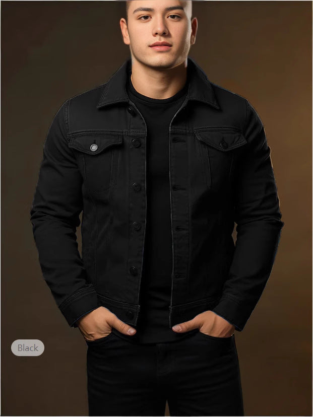 Men's Casual Windproof Lapel Jacket