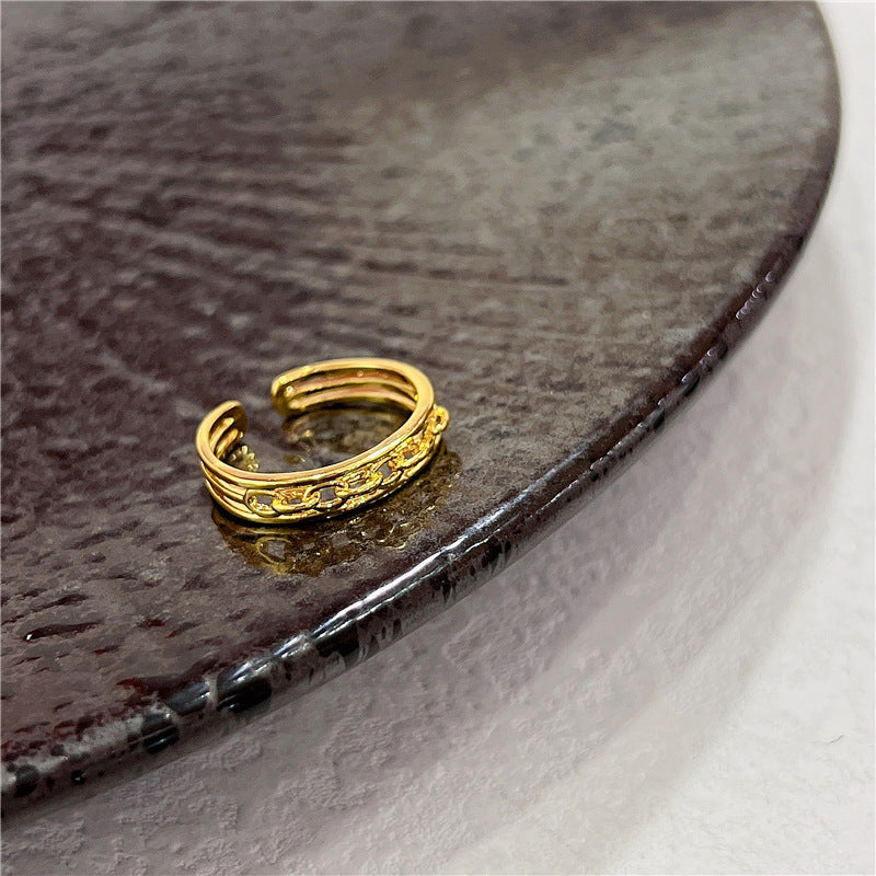 S925 Sterling Silver Retro Ring