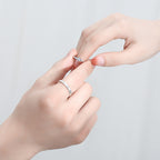 S925 Silver Couple Ring