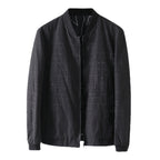 Men's Jacquard Baseball Collar Casual Jacket