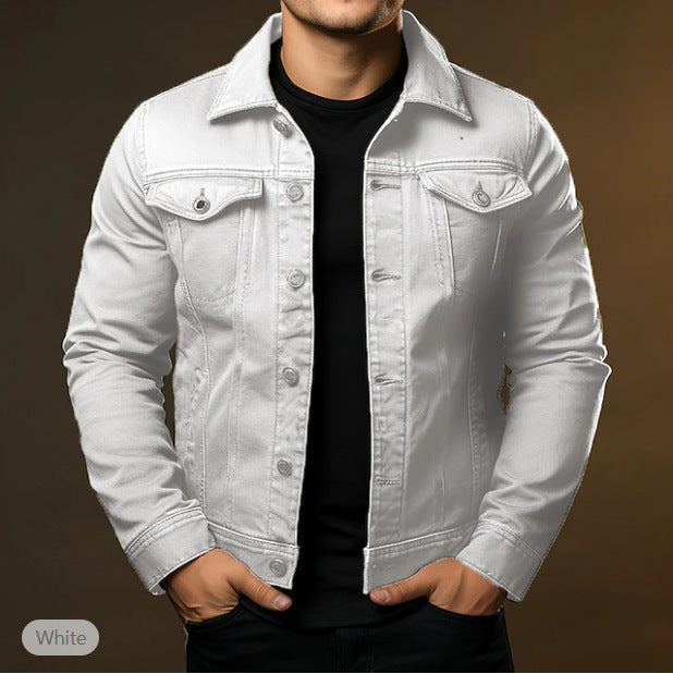 Men's Casual Windproof Lapel Jacket