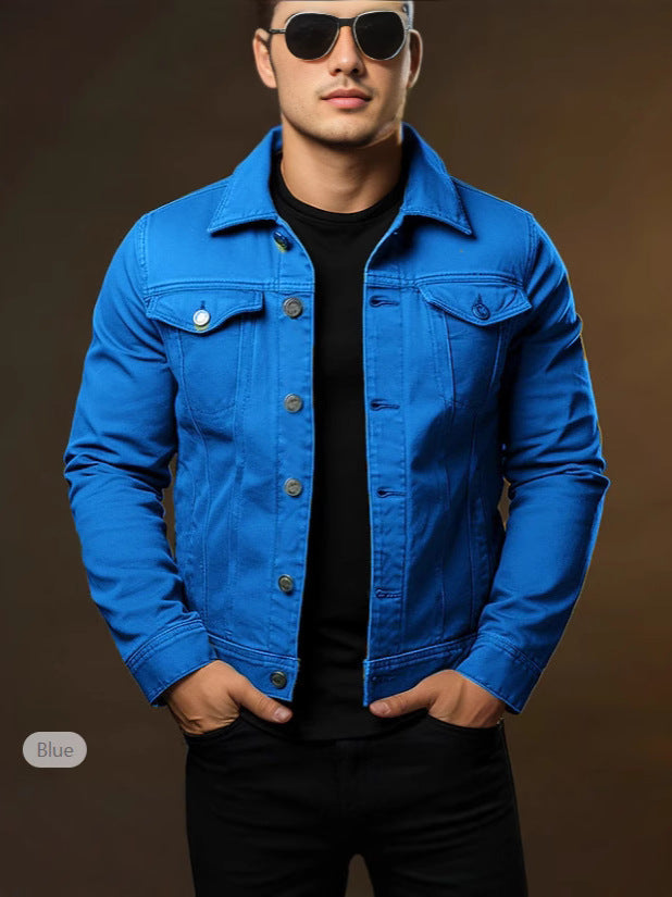 Men's Casual Windproof Lapel Jacket