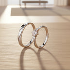 S925 Silver Couple Ring