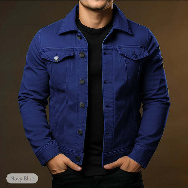 Men's Casual Windproof Lapel Jacket