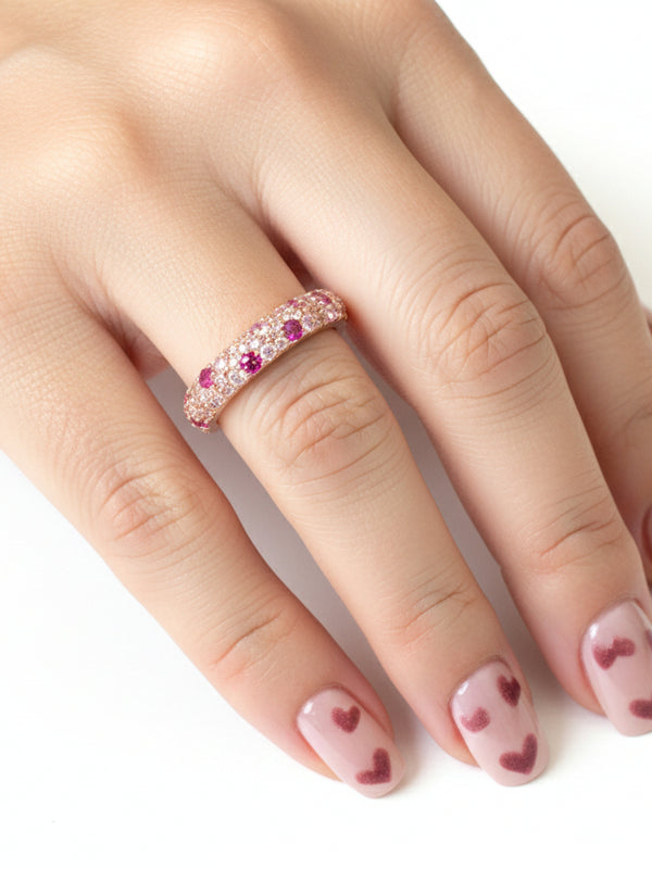 Pink Diamond Open Ring