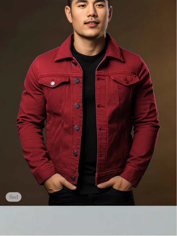 Men's Casual Windproof Lapel Jacket