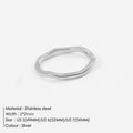 Double Wavy Stacked Ring