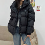 Women's Korean Fleece-Lined Puffer Jacket
