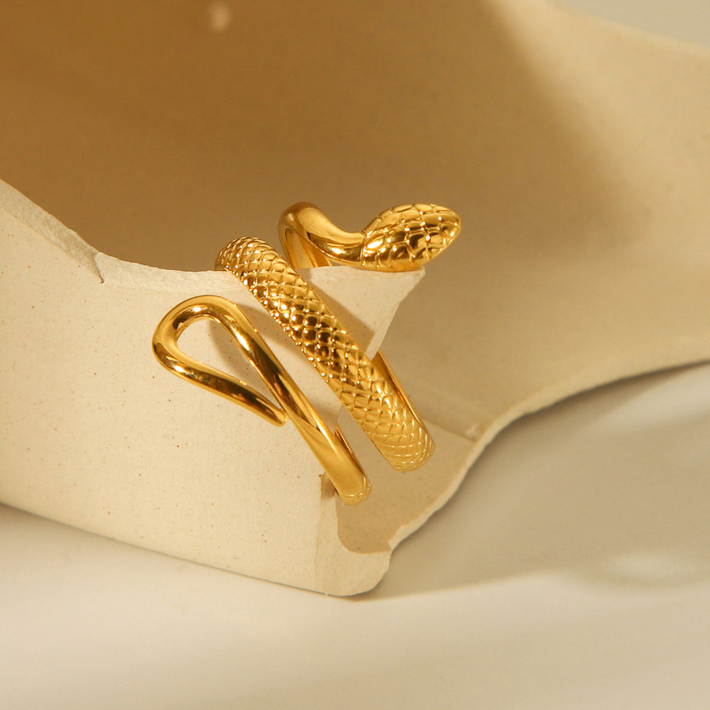 18K Gold Snake Ring