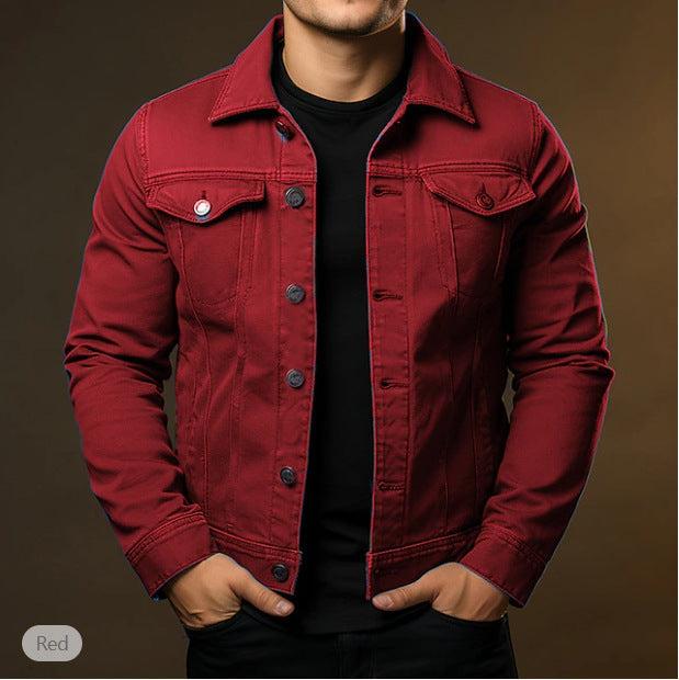Men's Casual Windproof Lapel Jacket