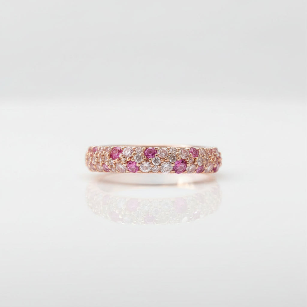 Pink Diamond Open Ring