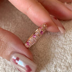 Pink Diamond Open Ring