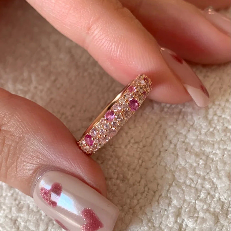 Pink Diamond Open Ring