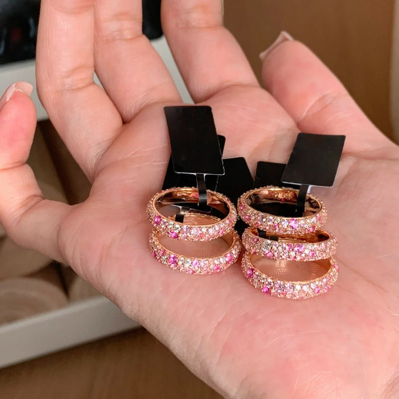 Pink Diamond Open Ring