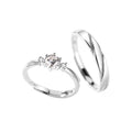 S925 Silver Couple Ring