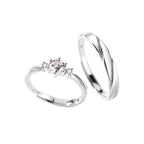 S925 Silver Couple Ring