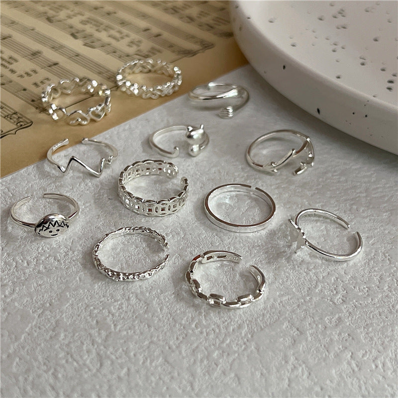 S925 Sterling Silver Retro Ring