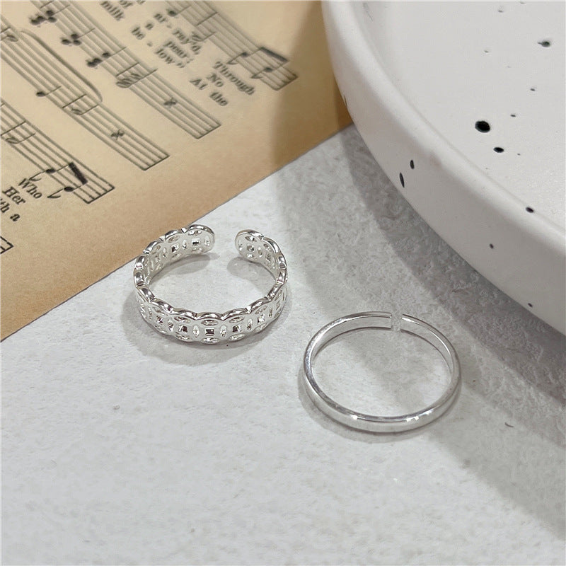 S925 Sterling Silver Retro Ring