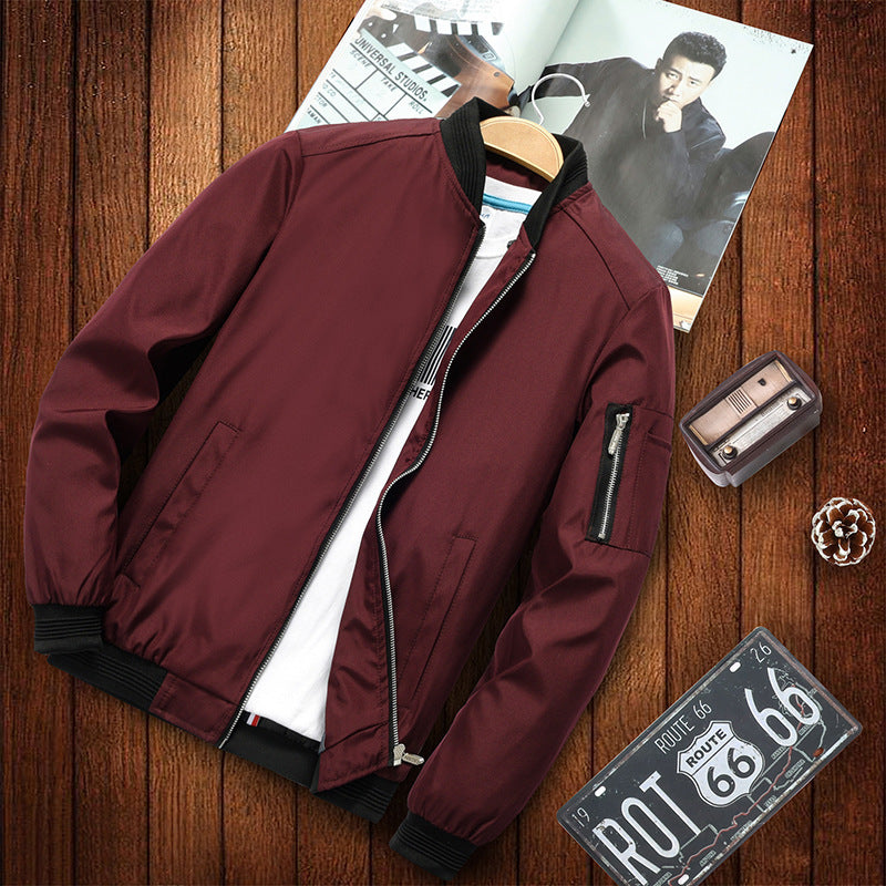 Men's Stand Collar Spring Jacket