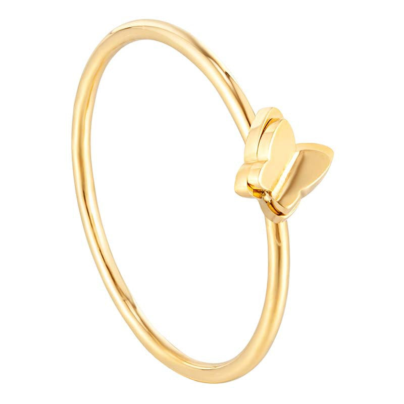 French Double Butterfly Ring