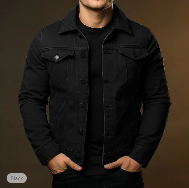Men's Casual Windproof Lapel Jacket