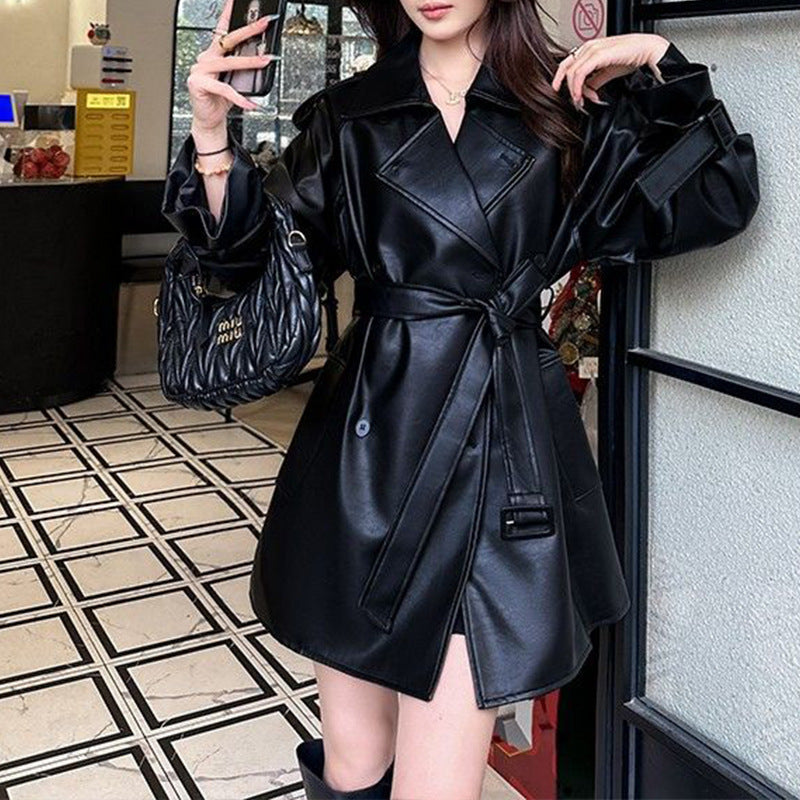 Women's Maillard PU Leather Jacket