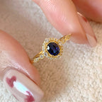 Royal Blue Zircon Ring
