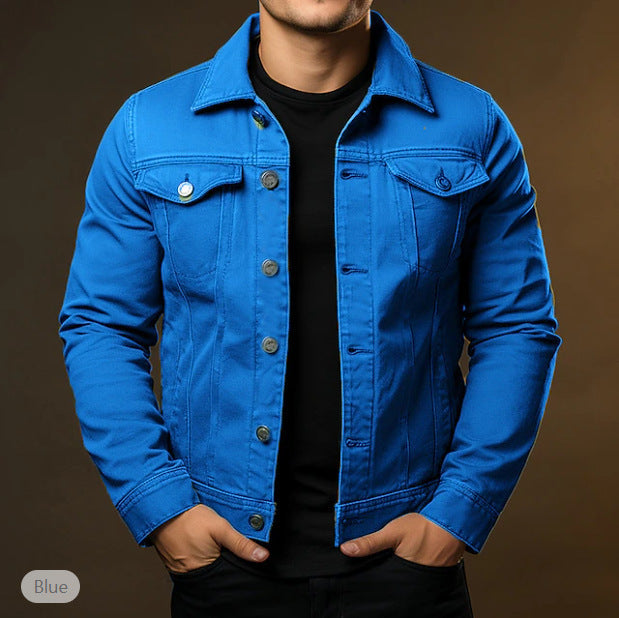 Men's Casual Windproof Lapel Jacket