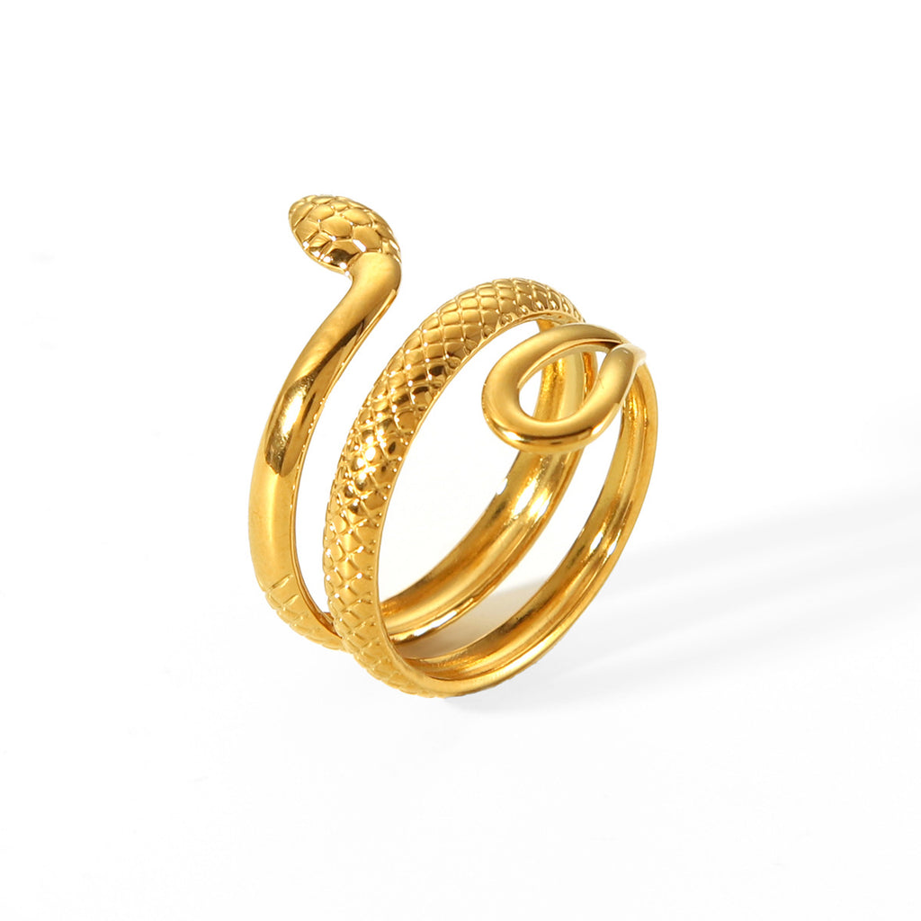18K Gold Snake Ring