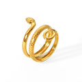 18K Gold Snake Ring