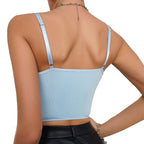 Lace Fishbone Steel Ring Corset Camisole