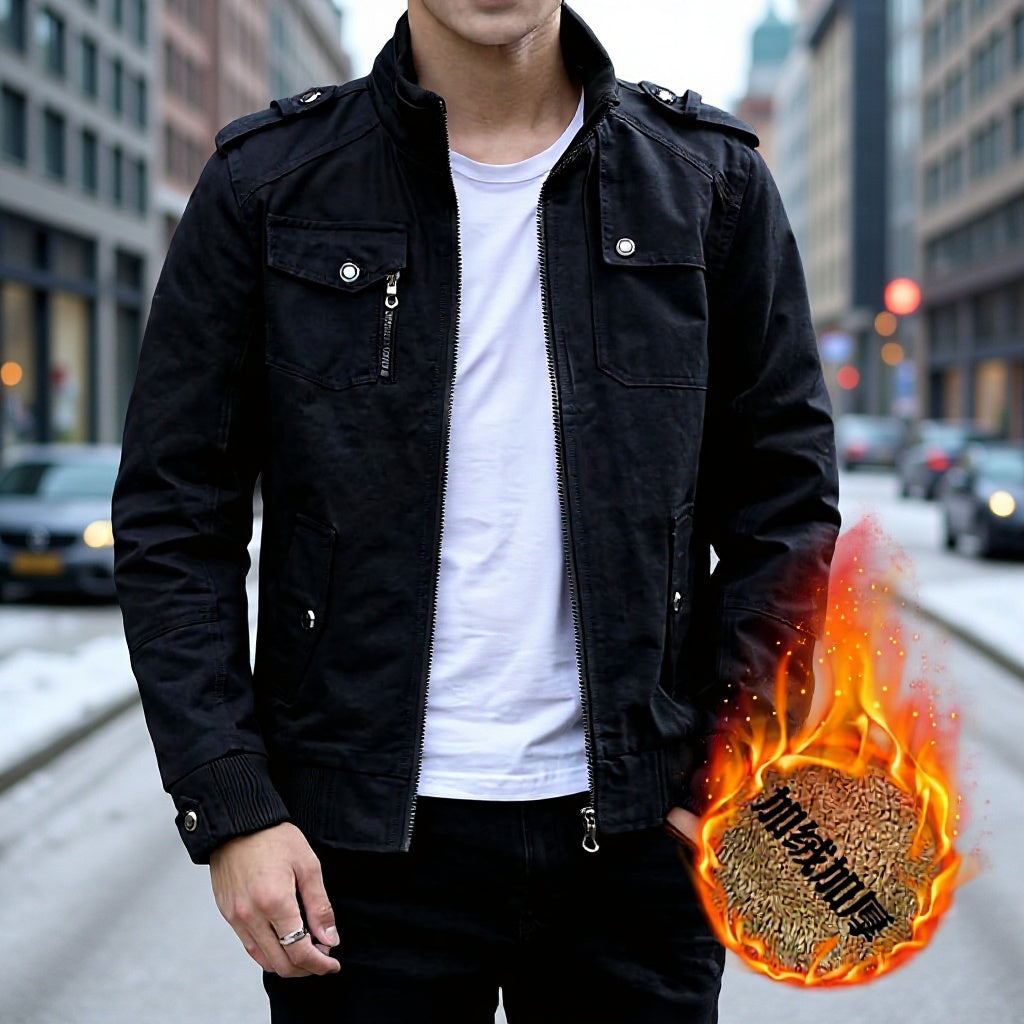 Men's Fleece-Lined Winter Jacket