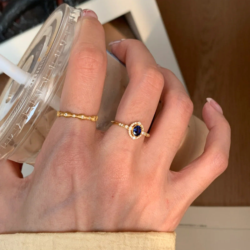Royal Blue Zircon Ring
