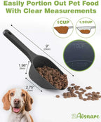 Dog Food Scoop with Measuring Lines – 3-Pack for Dogs & Cats