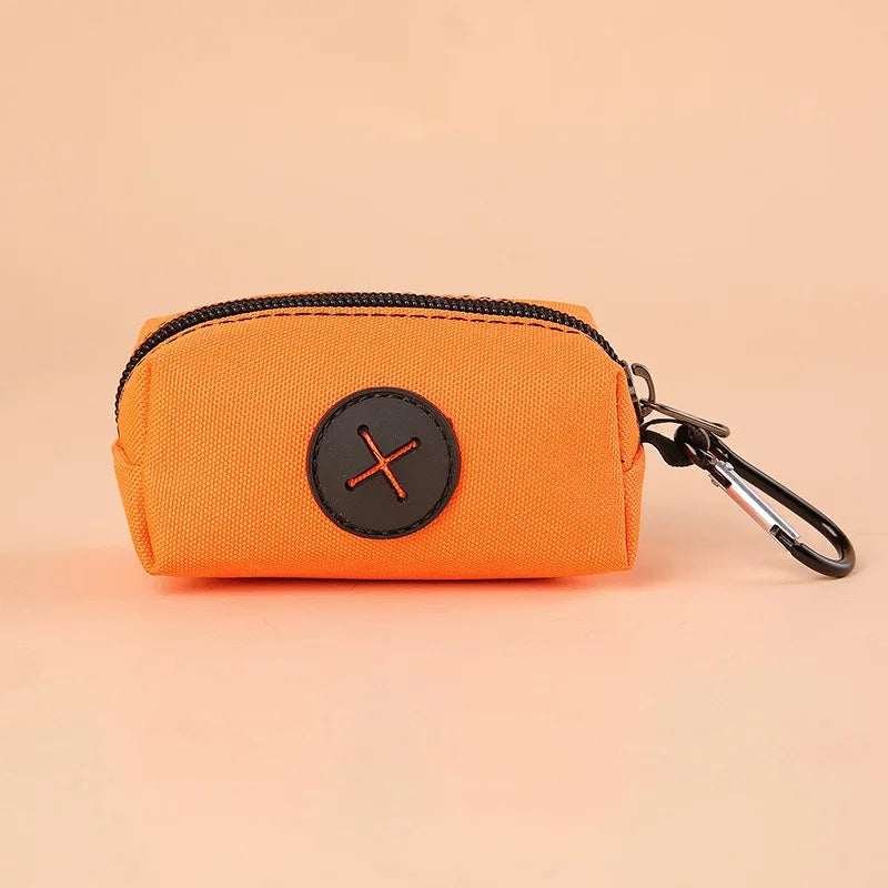 Canvas Dog Poop Bag Dispenser with Carabiner Clip – Eco-Friendly