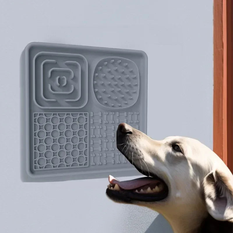 Slow Lick Mat for Dogs & Cats – Silicone Suction Licking Pad
