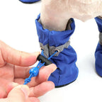Waterproof Dog Boots for Small Dogs – Set of 4 with Non-Slip Rubber Sole