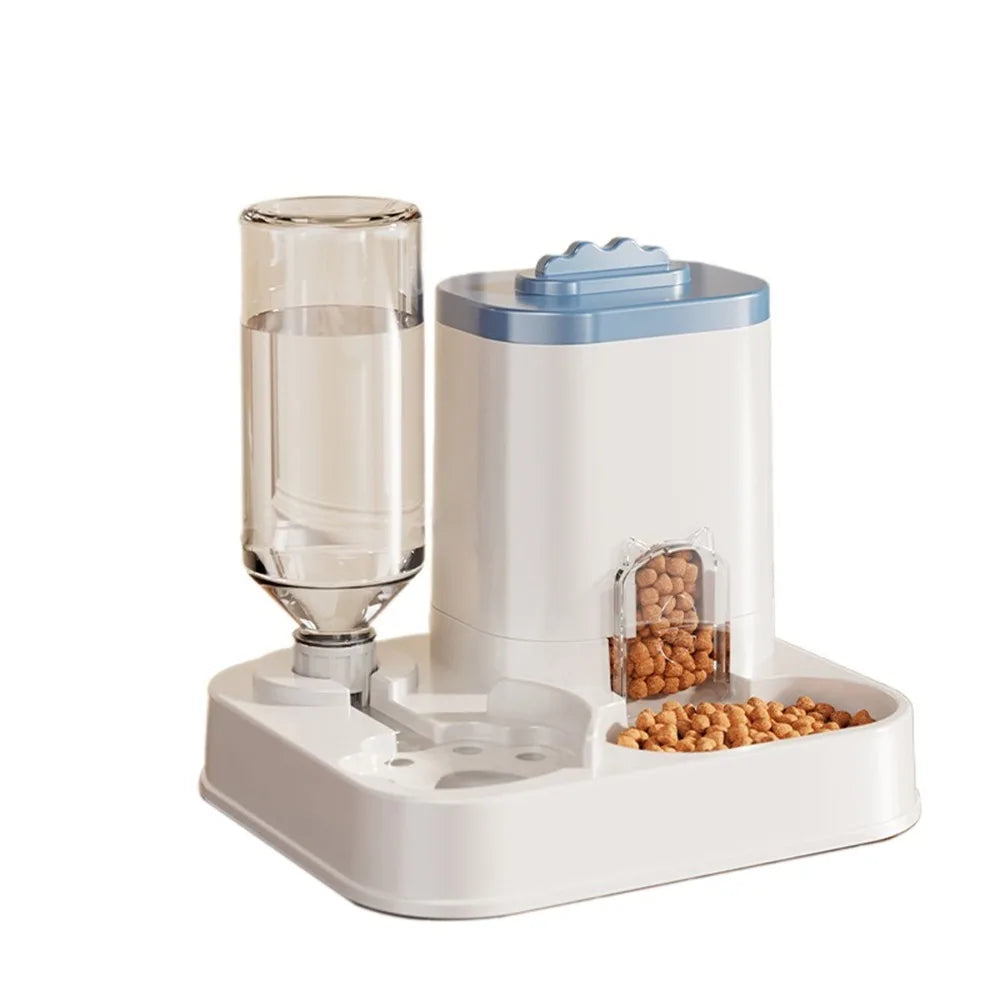 Automatic Pet Feeder & Water Dispenser – Gravity-Powered, No Batteries Needed