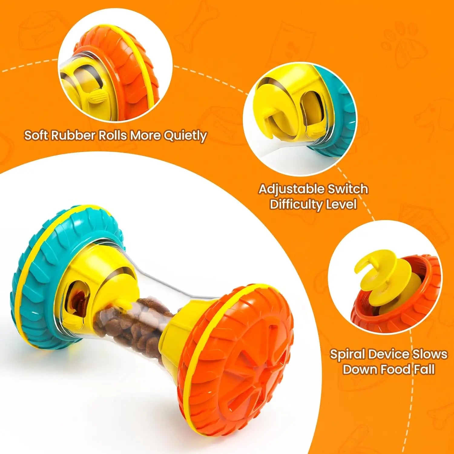 Interactive Dog Puzzle Toy – Treat Dispensing Slow Feeder for Boredom & Enrichment