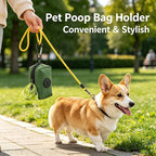 Canvas Dog Poop Bag Dispenser with Carabiner Clip – Eco-Friendly