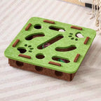Interactive Cat Puzzle Maze Toy – Felt Box with Bell Ball for Indoor Cats