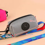 Canvas Dog Poop Bag Dispenser with Carabiner Clip – Eco-Friendly