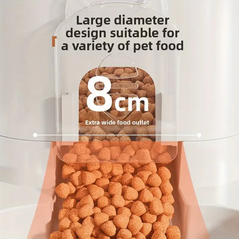 Automatic Pet Feeder & Water Dispenser – Gravity-Powered, No Batteries Needed