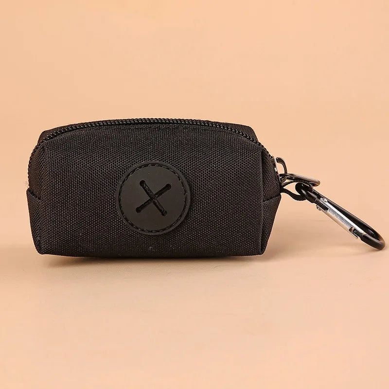 Canvas Dog Poop Bag Dispenser with Carabiner Clip – Eco-Friendly