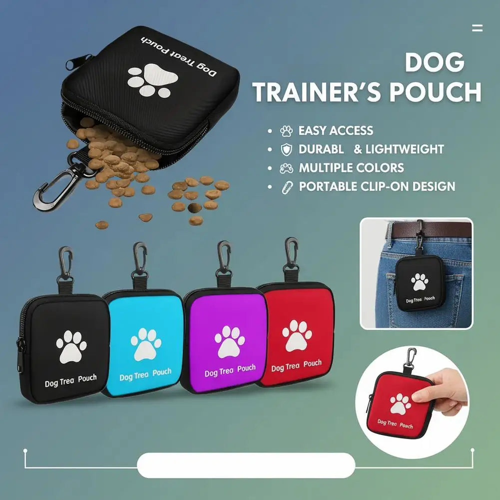 Portable Dog Treat Pouch – Waist Bag for Training, Walking & Outdoor Use