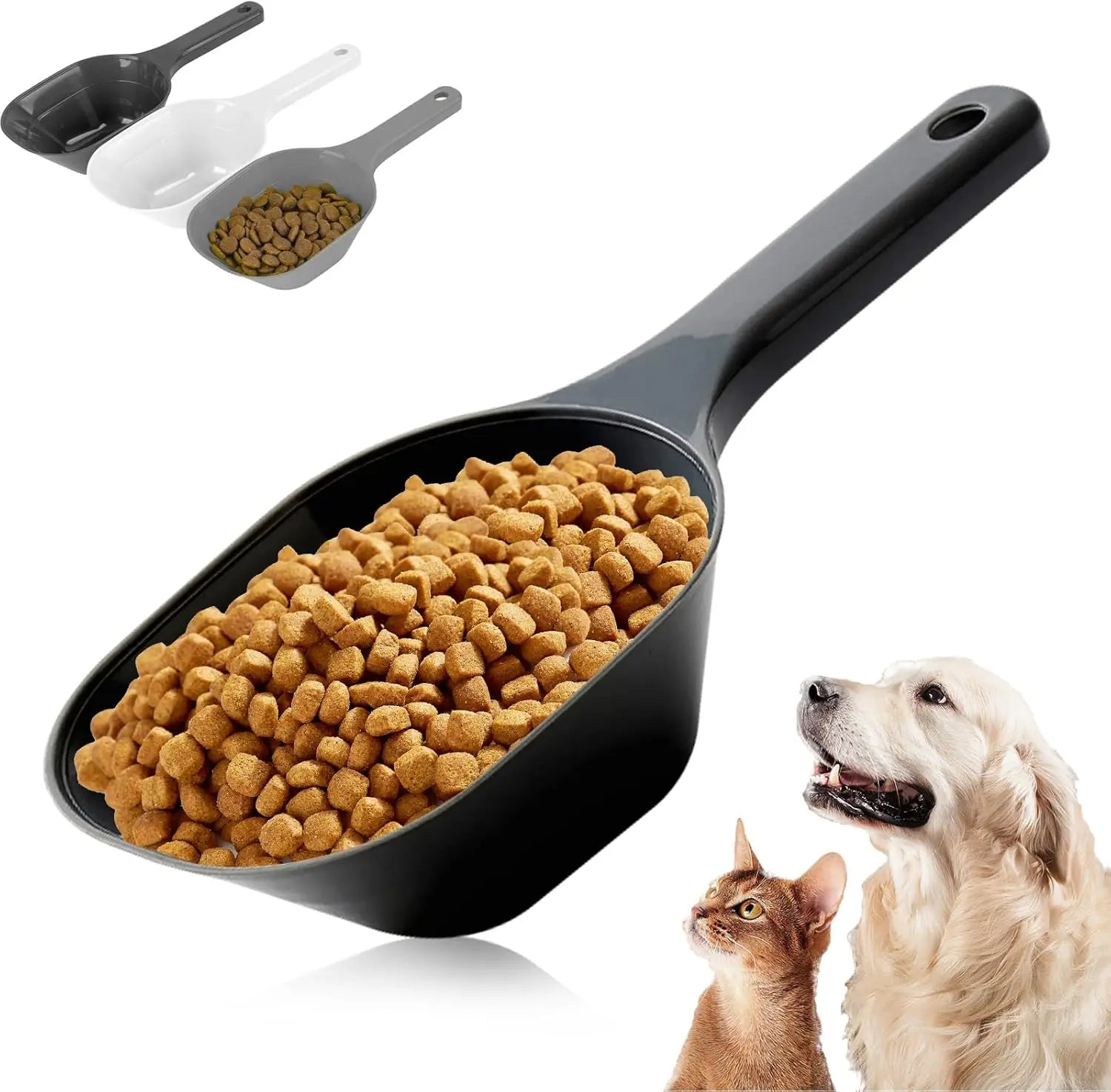 Dog Food Scoop with Measuring Lines – 3-Pack for Dogs & Cats