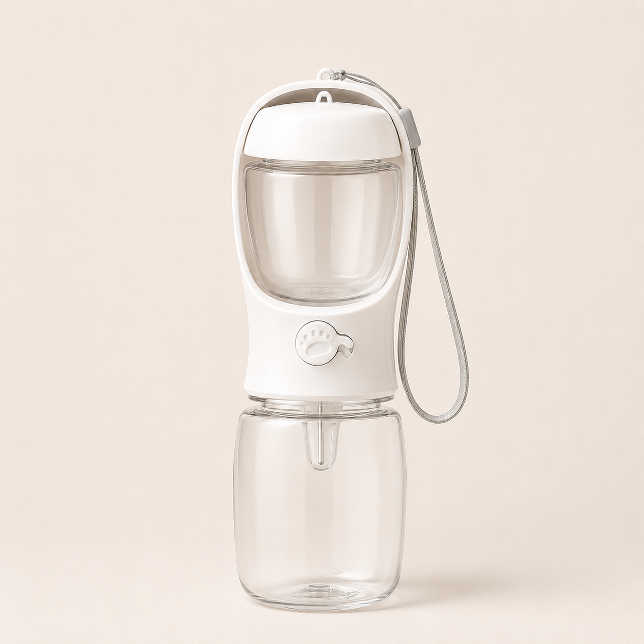 Portable Dog Water Bottle with Food Dispenser – Leak-Proof Travel Bottle for Pets